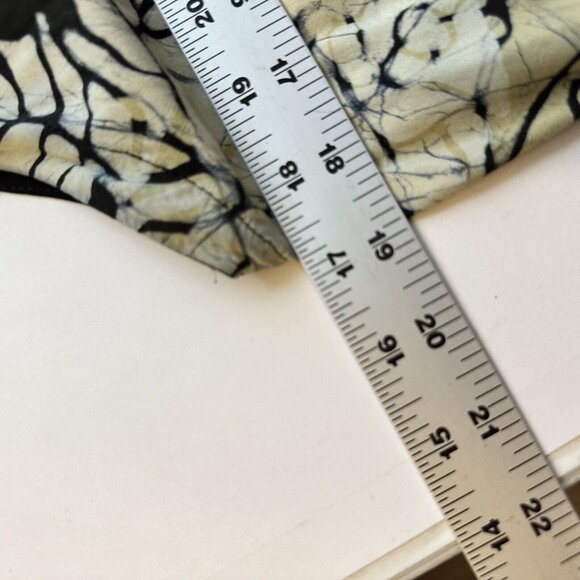 Senada Womens Brown Tropical Maxi Dress Shift Medium Sleeveless Pockets Batik - Picture 8 of 11